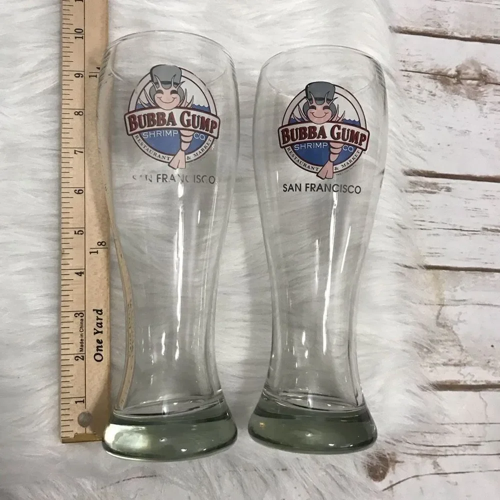 🦩 Bubba Gump Shrimp‎ Co San Francisco Beer Pilsner Glass Souvenir Cup